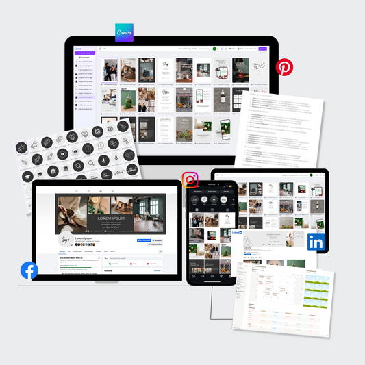 Social Media Manager Bundle 2025 | Canva Vorlage