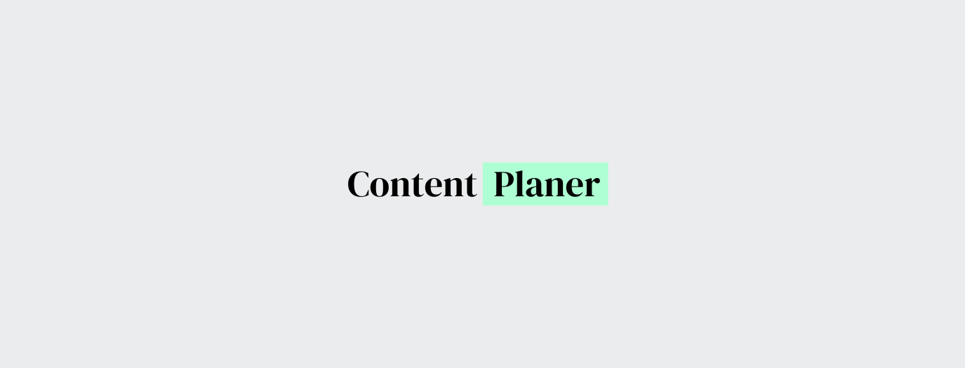 Content Planung | Kalender | Organisation