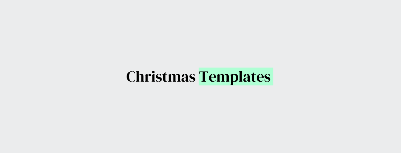 Christmas Templates