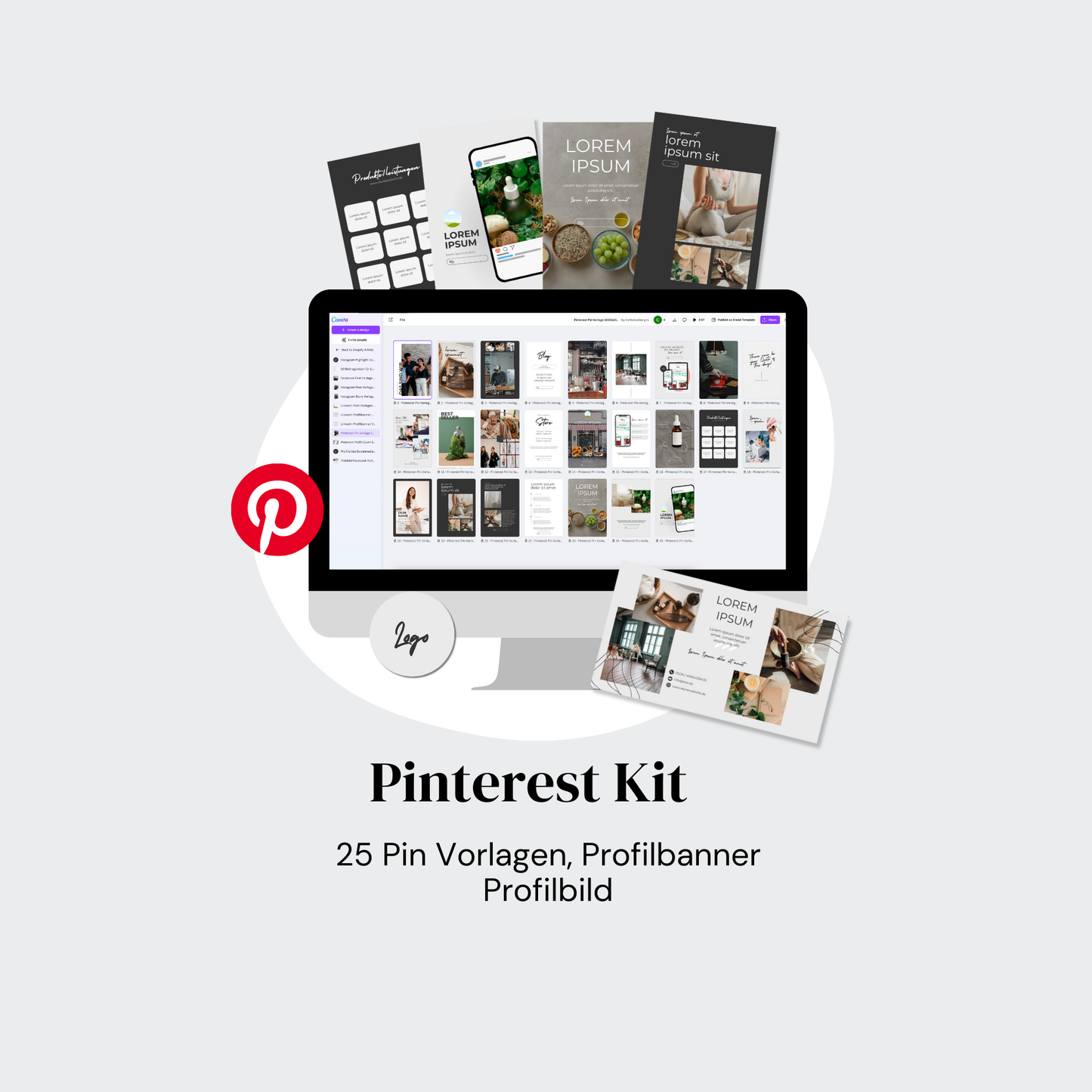 Social Media Brand Kit | minimalistic Design | Canva Template