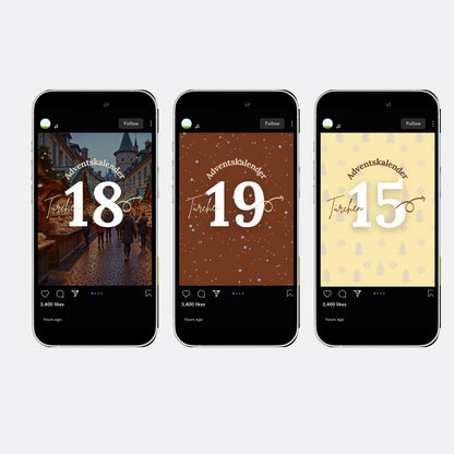24 Story und Reel Vorlagen im 9 zu 16 Format für Instagram